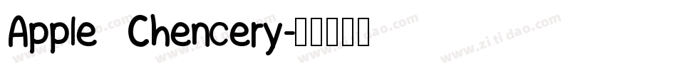 Apple Chencery字体转换